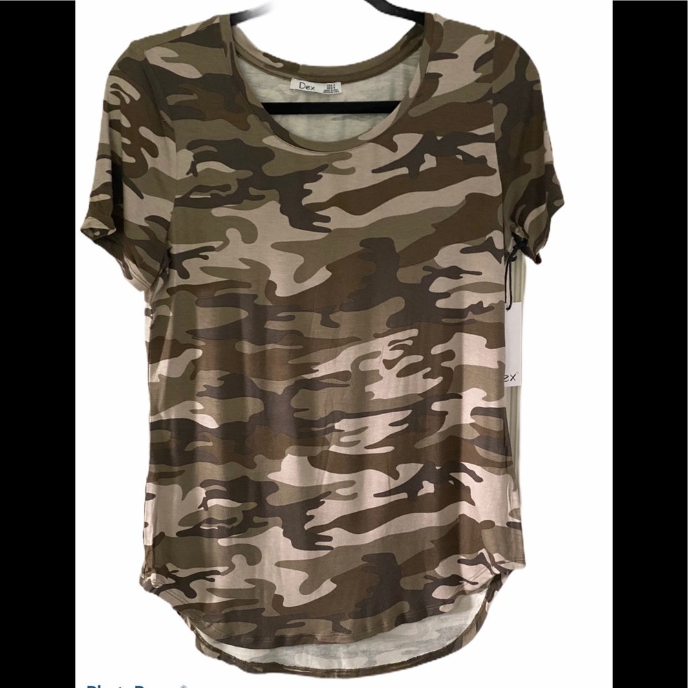 Dex Grey Camo Tee Sz M